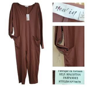 Brown Jumpsuit Romper NWT